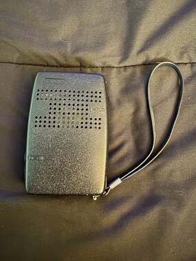 Vintage Computron Solid State AM Pocket Transistor Radio 1960s 1970s Works Teste